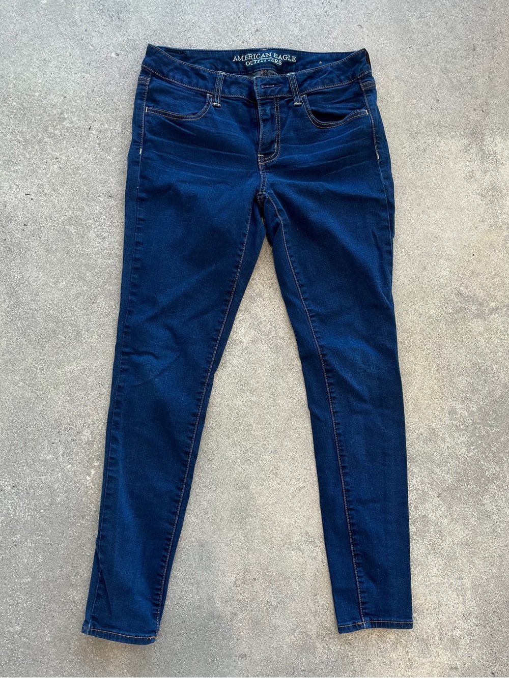 American Eagle Jegging Super Stretch Dark Wash Jeans Sz 8